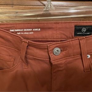 Ag brand 25r high rise skinny ankle pant